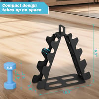 nomiou Súlyzótartó Állvány Fekete 4 Szintes Dumbbellhez Otthoni Edzőterem Tárolo - black, 4 -tier, Compact 2
