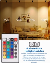 Noobibaba GU5.3 MR16 LED žiarovka 4W 12V RGBW s meniteľnou farbou, bi-pin, teplá biela a 15 farieb s diaľkovým ovládačom, 3 ks 3