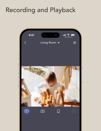 Detská pestúnka Nooie s kamerou, 2K HD rozlíšenie, Wi-Fi, nočné videnie, detekcia pohybu a zvuku, obojsmerný zvuk, kompatibilná s Alexou, mobilná aplikácia, biela 8