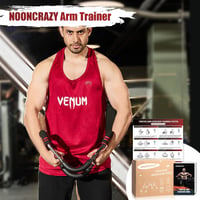 Aparat de antrenament pentru brațe și piept NOONCRAZY Twister, rezistență reglabilă 13-27 kg, echipament pentru exerciții partea superioară a corpului acasă, cu poster de antrenament inclus, pentru bărbați și femei 7
