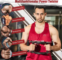 Aparat de antrenament pentru brațe și piept NOONCRAZY Twister, rezistență reglabilă 13-27 kg, echipament pentru exerciții partea superioară a corpului acasă, cu poster de antrenament inclus, pentru bărbați și femei 4