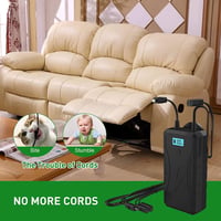 NOPWOK 2500 mAh Univerzális Akkumulátor Szett Elektromos Relax Fotelekhez, Kanapékhoz, Emelő Székekhez, 2-Tűs Csatlakozással, Újratölthető 7