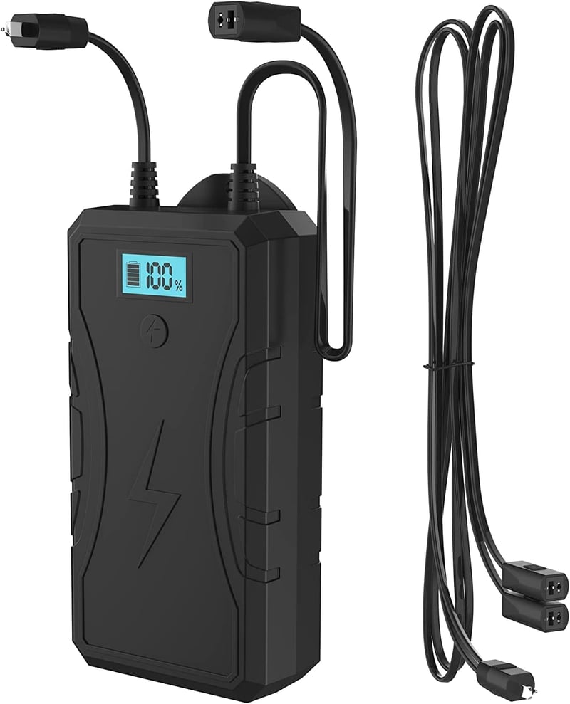 NOPWOK 2500 mAh Univerzális Akkumulátor Szett Elektromos Relax Fotelekhez, Kanapékhoz, Emelő Székekhez, 2-Tűs Csatlakozással, Újratölthető