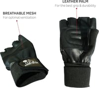 Mănuși de antrenament Nordic Lifting cu susținere pentru încheieturi 30 cm - Fitness și CrossFit 6