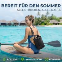 Geantă Etanșă Nordlight cu Închidere prin Rulare și Curea de Umăr - Pentru Plajă, Caiac, SUP, Scufundări 4
