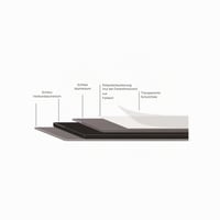 Nordlinger Pro kompozitna ploča 80x120 cm, zidna obloga debljine 3 mm s površinom od brušenog aluminija 2