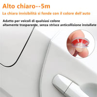 Norhogo 5m Autó Élvédő Szalag U-Profil Gummi Ajtó Védelem Átlátszó 2