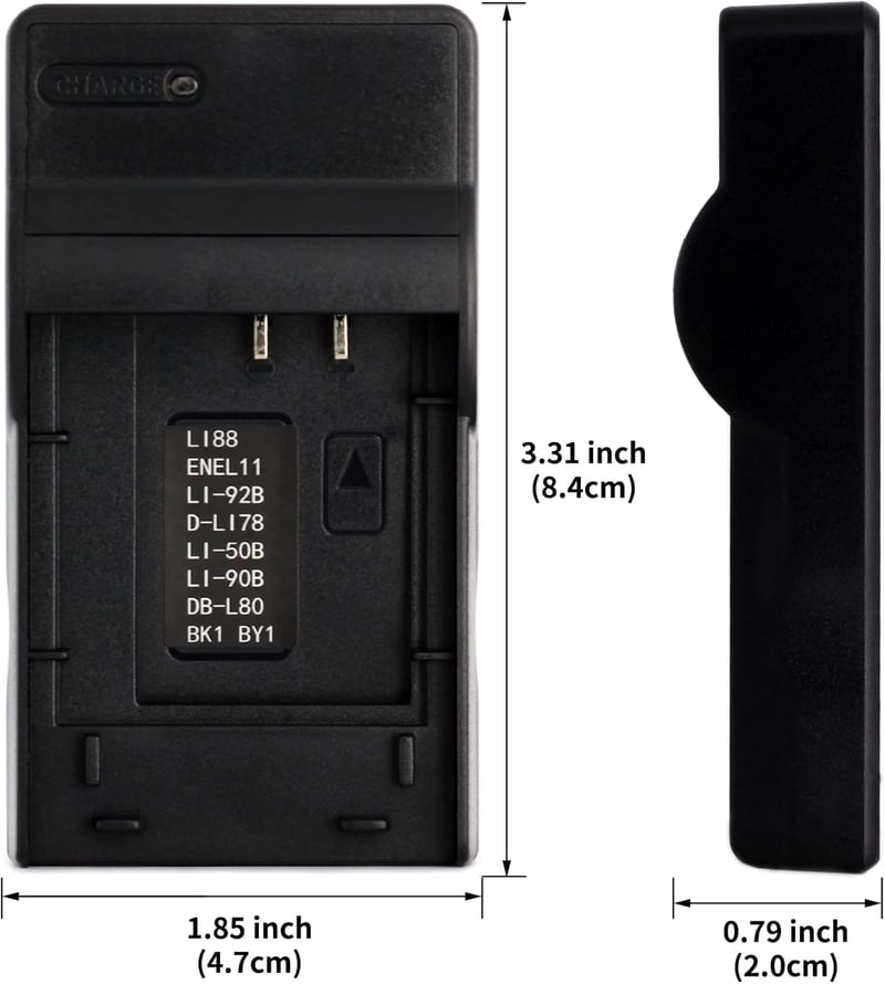 Norifon LI-50B USB Töltő Olympus Fényképezőgépekhez - D-750, SH-21, SP-800UZ, Stylus 1010, SZ-12, Tough TG-2, XZ-1 Kamerákhoz