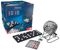 Spoločenská hra Noris Deluxe Bingo – Klasické bingo s guľôčkovým podávačom, 90 guľôčkami, otočným osudím a kartičkami na bingo, pre dospelých a deti 1