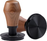Normcore 53.3mm Eszpresszó Kávétömörítő V4 - Rugós Tamper Titán Bevonattal, Bordázott Alap, Amerikai Diófa Fogantyú 2