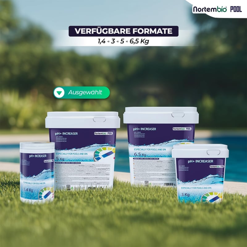 NortemBio Pool pH Plus 5kg - Medence pH emelő vízkezeléshez