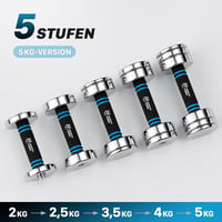 Northdeer 2x5kg Állítható Súlyzó Szett Habfogantyúval Otthoni Edzéshez 4
