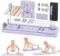 Northdeer Összehajtható Pilates reformer 8 az 1-ben lila otthoni fitnesz gyakorlótábla 1