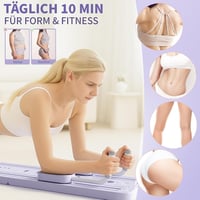 Northdeer Összehajtható Pilates reformer 8 az 1-ben lila otthoni fitnesz gyakorlótábla 3