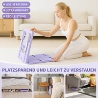 Northdeer Összehajtható Pilates reformer 8 az 1-ben lila otthoni fitnesz gyakorlótábla 7