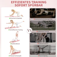 Northdeer Pilates Reformer Összecsukható 8 az 1-ben Fitness Készlet Otthonhoz 6
