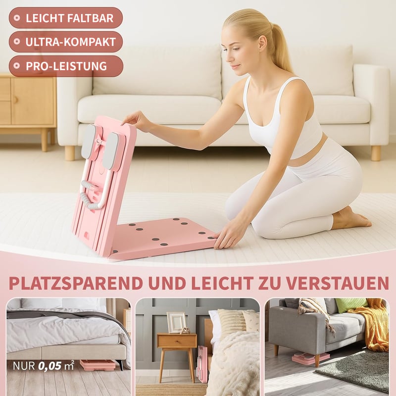 Northdeer Pilates Reformer Összecsukható 8 az 1-ben Fitness Készlet Otthonhoz