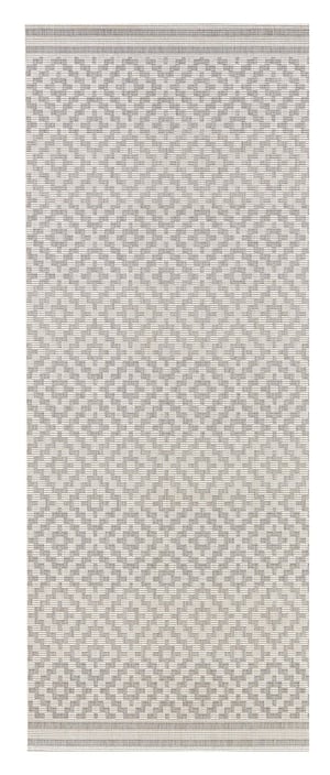 NORTHRUGS unutarnji i vanjski tepih s uzorkom rombova 160x230 cm - Vodootporan moderni geometrijski tepih/staza za balkon, terasu, vrt i dnevni boravak