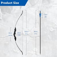 NorthSpoor Visszahajló Íj Szett 40 lbs - Szétszerelhető Sportíj Jobb és Balkezeseknek - Kültéri Céllövő Edzéshez 2