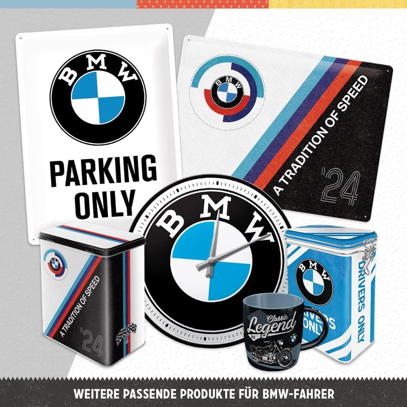 Nostalgic-Art BMW Motorsport Retro Kávésbögre 330ml Vintage Kerámia Ajándék