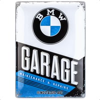 Nostalgic-Art Retro Fém Tábla, 30 x 40 cm, BMW – Garage – Vintage Dekorációs Bádogtábla 1