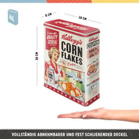 Cutie de depozitare retro Nostalgic-Art XL, 4 litri, Kellogg's – Quality Cereal, recipient metalic în stil vintage 2
