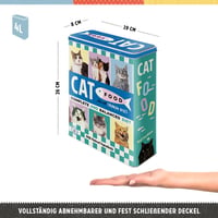 Nostalgic-Art Retro plechová dóza XL 4 l – Cat Food – Nádoba na krmivo pre mačky, zásobník na suché krmivo, vintage dizajn, darček pre milovníkov mačiek 2