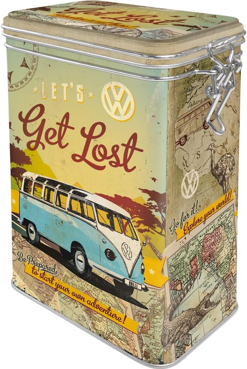Nostalgic-Art VW Bulli Retro Kávétartó 1,3L Vintage Fém Doboz Aromafedéllel - Single