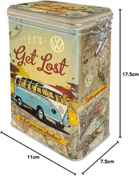 Nostalgic-Art VW Bulli Retro Kávétartó 1,3L Vintage Fém Doboz Aromafedéllel - Single 7