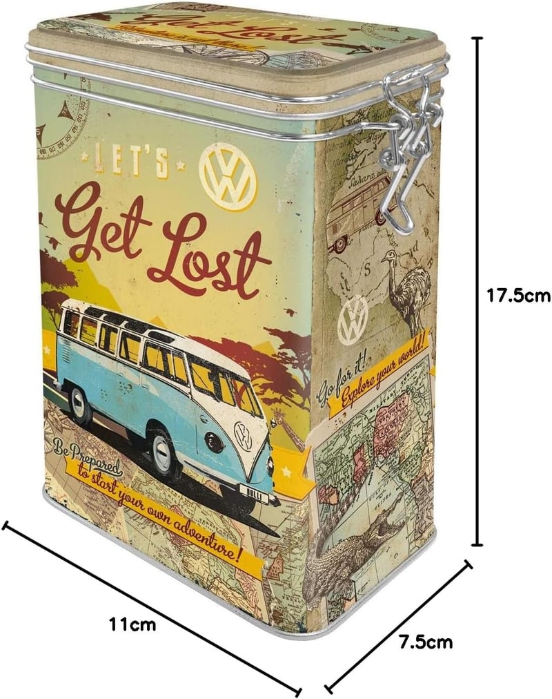Nostalgic-Art VW Bulli Retro Kávétartó 1,3L Vintage Fém Doboz Aromafedéllel - Single