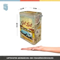 Nostalgic-Art VW Bulli Retro Kávétartó 1,3L Vintage Fém Doboz Aromafedéllel - Single 2