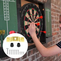 Notoke Arany fém darts tábla tartó készlet hordozható akasztós rögzítő csavarokkal, szegekkel és stabilizálókkal 5