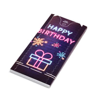Notta&Belle FEEL LOVE EVERY MINUTE BOOM! Felicitare aniversară explozivă cu confetti neon - Cutie surpriză cu explozie - Cadou de zi de naștere 5