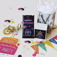 Notta&Belle FEEL LOVE EVERY MINUTE BOOM! Felicitare aniversară explozivă cu confetti neon - Cutie surpriză cu explozie - Cadou de zi de naștere 7