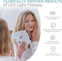 Nourished Bodynskin LED arcmaszk 114 LED-del, vörös és kék fény terápia, ráncok ellen 6