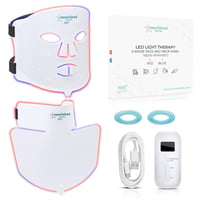 Nourished Bodynskin LED Arcmaszk Nyak Kezeléshez - 228 LED Vörös Kék Fény Ránctalanító Bőrápolás 1