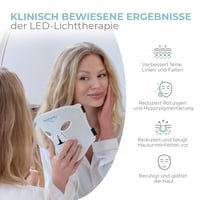 Nourished Bodynskin LED Arcmaszk Nyak Kezeléshez - 228 LED Vörös Kék Fény Ránctalanító Bőrápolás 6