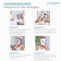 Nourished Bodynskin LED Arcmaszk Nyak Kezeléshez - 228 LED Vörös Kék Fény Ránctalanító Bőrápolás 4