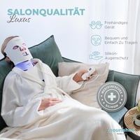 Nourished Bodynskin LED Arcmaszk Nyak Kezeléshez - 228 LED Vörös Kék Fény Ránctalanító Bőrápolás 7