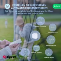 NOUS E1 ZigBee brána – ZigBee 3.0 a Bluetooth hub, aplikácia Tuya/Smart Life, Wi-Fi 2,4 GHz, až 128 zariadení, inteligentná domácnosť kompatibilná s Alexa 4