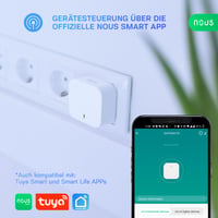 NOUS E1 ZigBee brána – ZigBee 3.0 a Bluetooth hub, aplikácia Tuya/Smart Life, Wi-Fi 2,4 GHz, až 128 zariadení, inteligentná domácnosť kompatibilná s Alexa 6