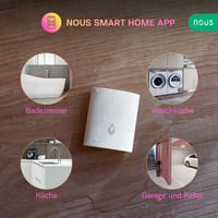 NOUS E4 ZigBee Senzor úniku vody – Inteligentný snímač vody, kompatibilný s Tuya, Smart Life, Home Assistant, MQTT, ZigBee2MQTT, SmartThings, detekcia vody 3