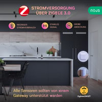 NOUS E4 ZigBee Senzor úniku vody – Inteligentný snímač vody, kompatibilný s Tuya, Smart Life, Home Assistant, MQTT, ZigBee2MQTT, SmartThings, detekcia vody 4