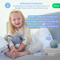 Priză inteligentă WiFi NOUS Matter cu contor de consum de energie, 16 A, 3840 W, compatibilă cu Alexa, Google Home, Apple Home, Tuya, SmartThings, 2,4 GHz 5