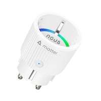 Priză inteligentă WiFi NOUS Matter cu contor de consum de energie, 16 A, 3840 W, compatibilă cu Alexa, Google Home, Apple Home, Tuya, SmartThings, 2,4 GHz 1