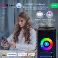 Bec Inteligent LED ZigBee NOUS P3Z E27, RGB, compatibil cu Alexa, Google Home, Home Assistant și SmartThings, bec decorativ cu control de la distanță, 1 buc. 7