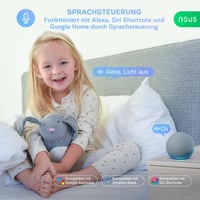 Bec Inteligent LED ZigBee NOUS P3Z E27, RGB, compatibil cu Alexa, Google Home, Home Assistant și SmartThings, bec decorativ cu control de la distanță, 1 buc. 6