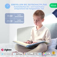 Bec Inteligent LED ZigBee NOUS P3Z E27, RGB, compatibil cu Alexa, Google Home, Home Assistant și SmartThings, bec decorativ cu control de la distanță, 1 buc. 5