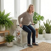 NOVA WC Biztonsági Kapaszkodó Keret - Könnyű Alumínium Fürdőszobai Segédeszköz, 136 kg Teherbírás 3