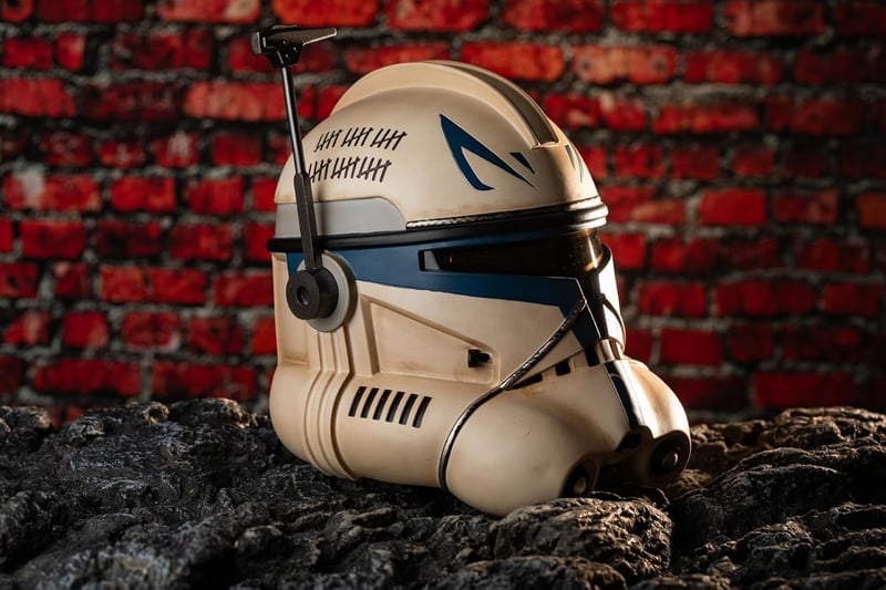 Novanime Rex Sisak - Star Wars Cosplay Jelmez Maszk Részletgazdag Gyűjtői Darab, PVC Anyagból, 20-24,4 Hüvelykes Fejméret